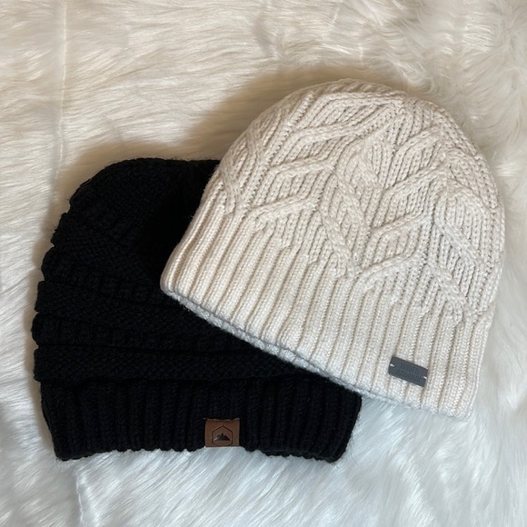 Knit Beanie Hat Set - Picture 1 of 9